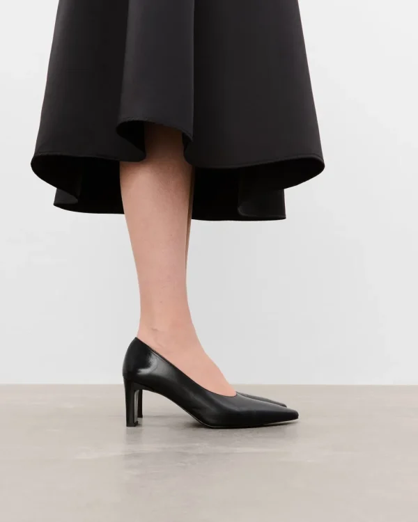 Heels^Flattered Tove Leather Black