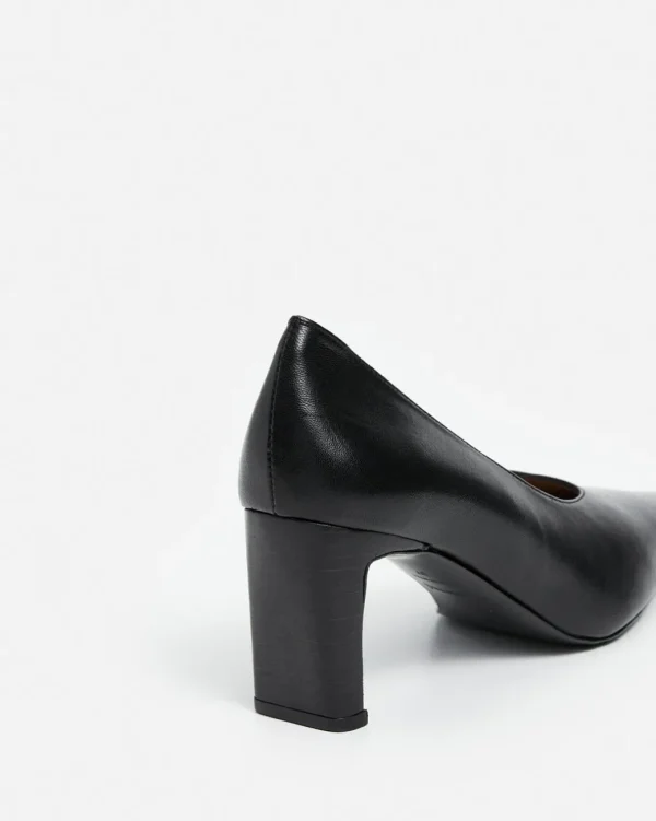 Heels^Flattered Tove Leather Black