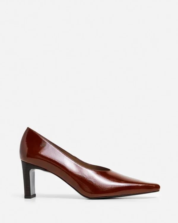 Heels^Flattered Tove Leather Brick Red Patent