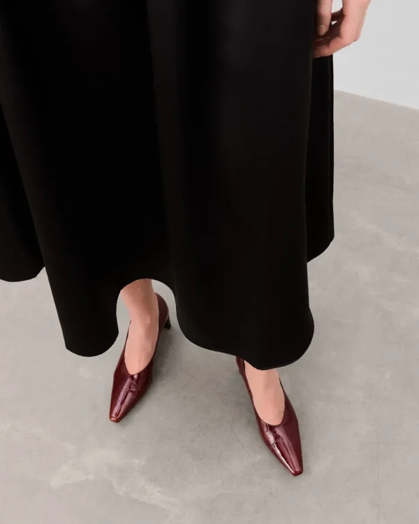 Heels^Flattered Tove Leather Brick Red Patent