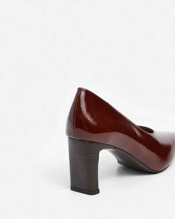 Heels^Flattered Tove Leather Brick Red Patent