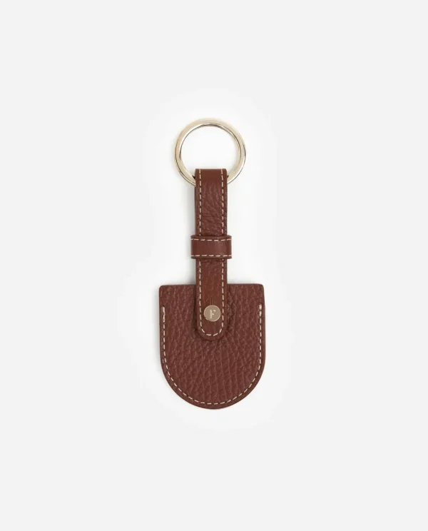 Accessories^Flattered Airy Keyring Leather Cognac