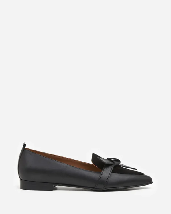 Loafers^Flattered Ally Leather/Suede Black