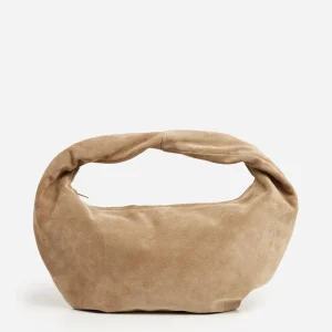 Shoulder Bags^Flattered Alva Shoulder Bag Suede Sand