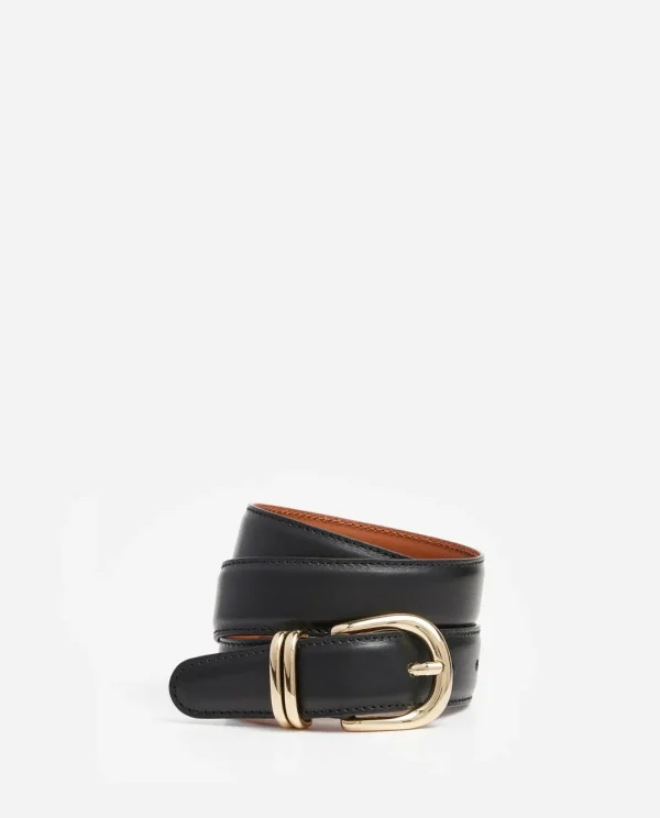 Belts^Flattered Beatrice Belt Leather Black