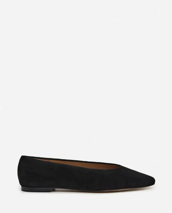 Ballet Flats^Flattered Belinda Suede Black