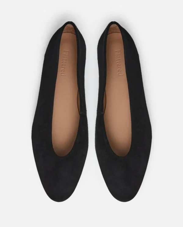 Ballet Flats^Flattered Belinda Suede Black