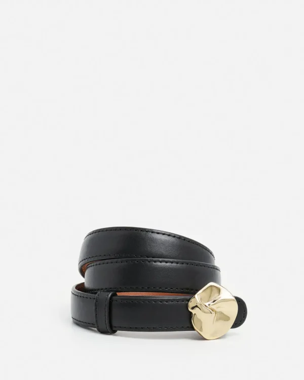Belts^Flattered Brie Belt Leather Black