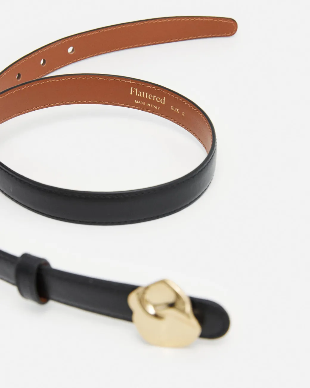 brie_belt_leather_black_2.webp Belts^Flattered Brie Belt Leather Black