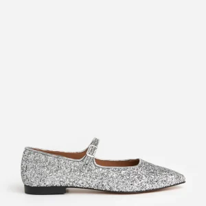 Ballet Flats^Flattered Camila Textile Silver