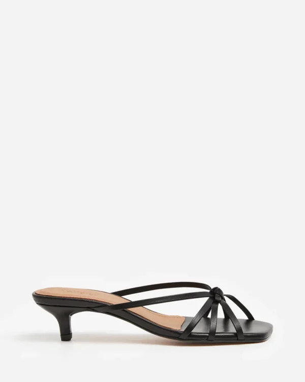 Heeled Sandals | Heels^Flattered Eunisa Leather Black