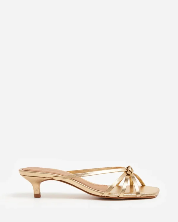 Heeled Sandals | Heels^Flattered Eunisa Leather Gold