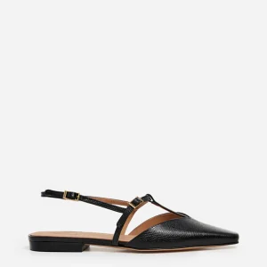 Sandals^Flattered Josefin Lizzard Leather Black