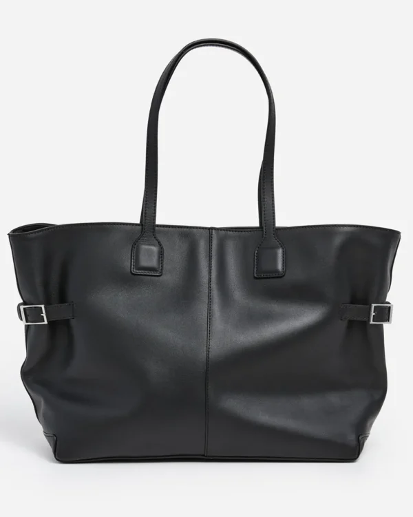 Tote Bags^Flattered Lesley Tote Bag Leather Black