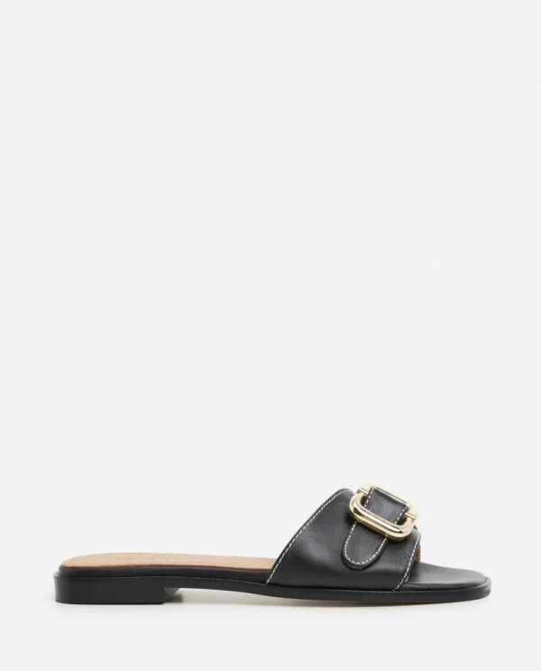 Sandals^Flattered Mimi Leather Black