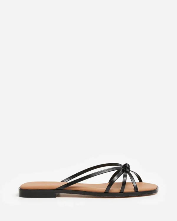 Sandals^Flattered Mimosa Leather Black