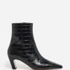 Boots^Flattered Xion Leather Croco Black